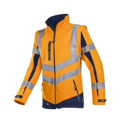 VESTE SOFTSHELL HAUTE VISIBILITE MANCHES DETACHABLES MALDEN SIOEN