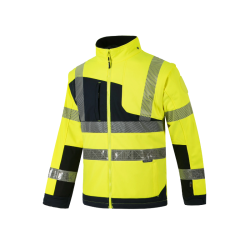 BLOUSON SOFTSHELL HV LUMINA S (AVEC BANDES SEGMENTÉES ET MICROPRISMES) CODUPAL