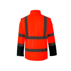 BLOUSON SOFTSHELL ZOE ROUGE FLUO CODUPAL