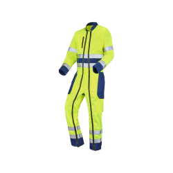 JAUNE FLUO / BLEU MARINE