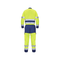 JAUNE FLUO / BLEU MARINE