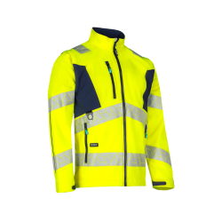 VESTE SOFTSHELL HAUTE VISIBILITE MANCHES DETACHABLES LEDSTART SYNQ