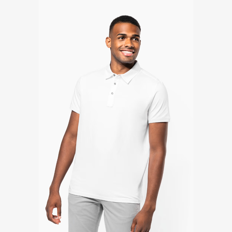 POLO MAILLE JERSEY MANCHES COURTES HOMME K262 KARIBAN