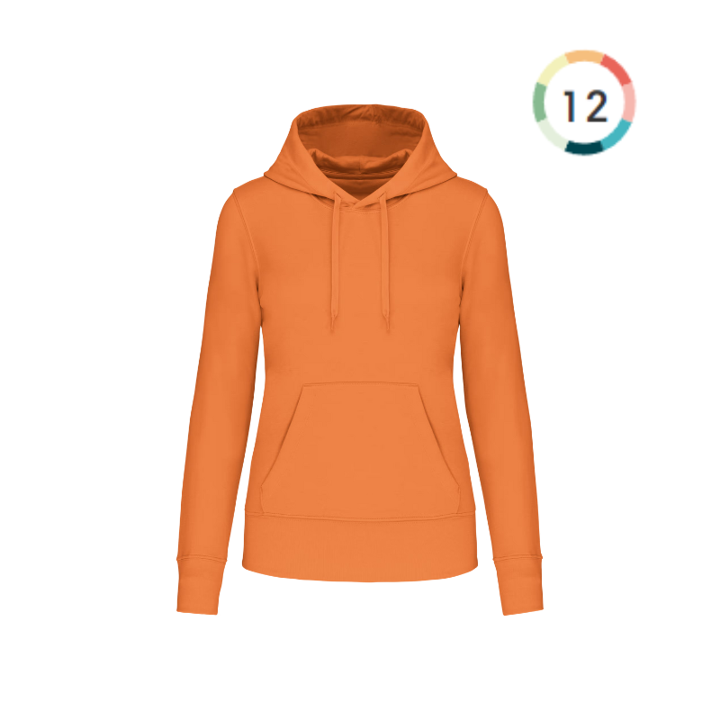 SWEAT-SHIRT ECORESPONSABLE A CAPUCHE FEMME KARIBAN