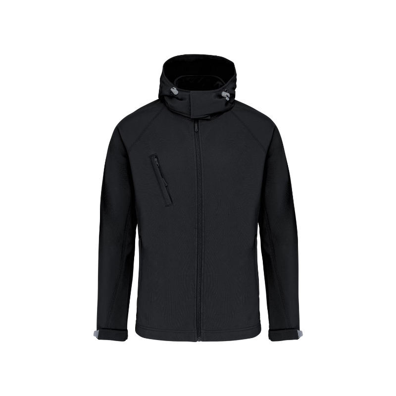 VESTE SOFTSHELL A CAPUCHE AMOVIBLE HOMME KARIBAN