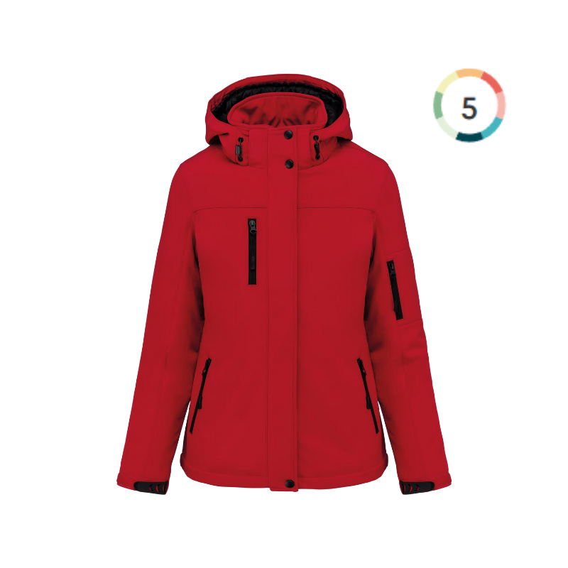 PARKA SOFTSHELL DOUBLEE FEMME KARIBAN