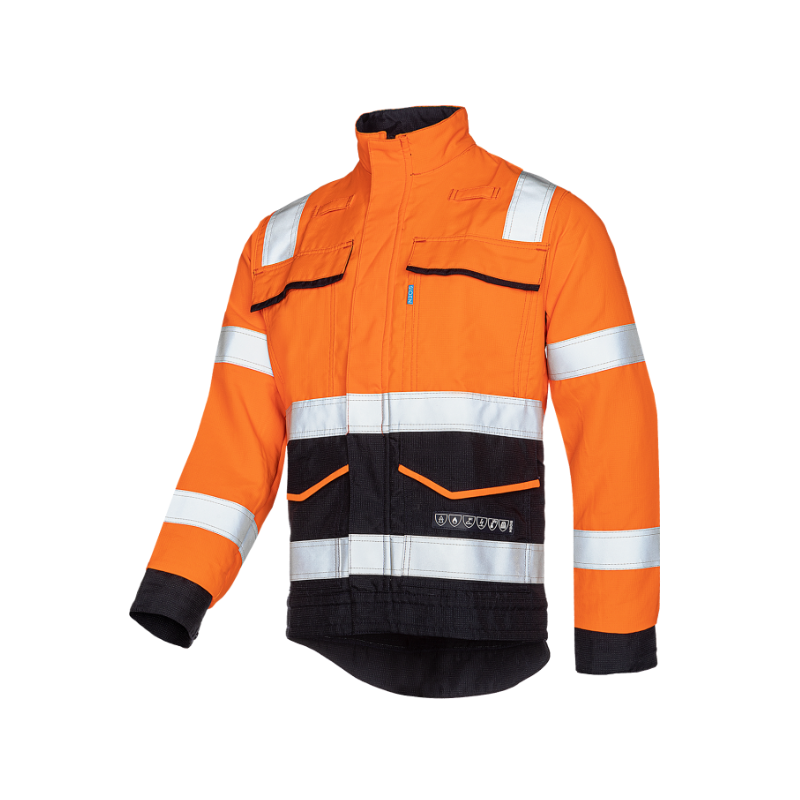 BLOUSON MULTIRISQUES HAUTE VISIBILITE AVEC PROTECTION ARC ORLU SIOEN