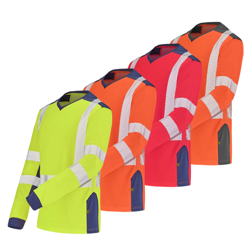 TEE SHIRT MANCHES LONGUES FLUO SAFE XP CEPOVETT