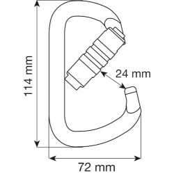 MOUSQUETON D PRO 2LOCK CAMP