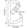 MOUSQUETON D PRO 2LOCK CAMP