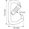 MOUSQUETON D PRO 3LOCK CAMP