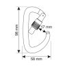 MOUSQUETON ORBIT LOCK - Orange CAMP