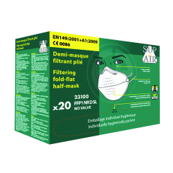 MASQUE FFP1 PLIABLE MO23100 COVERGUARD BOITE DE 20