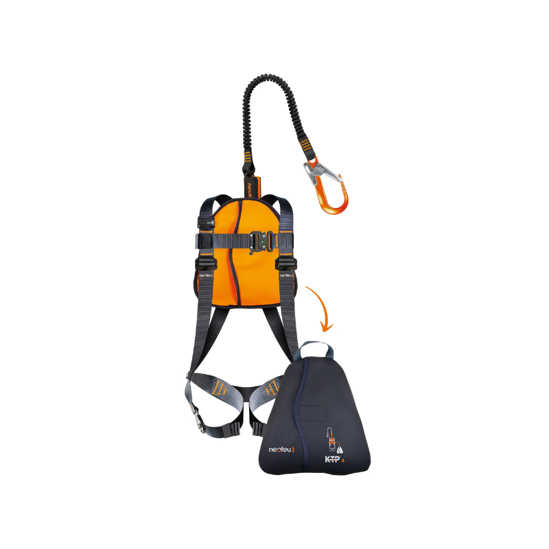 Harnais antichute KTP EVO 4 avec absorbeur d’énergie + longe NEOFEU